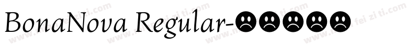 BonaNova Regular字体转换